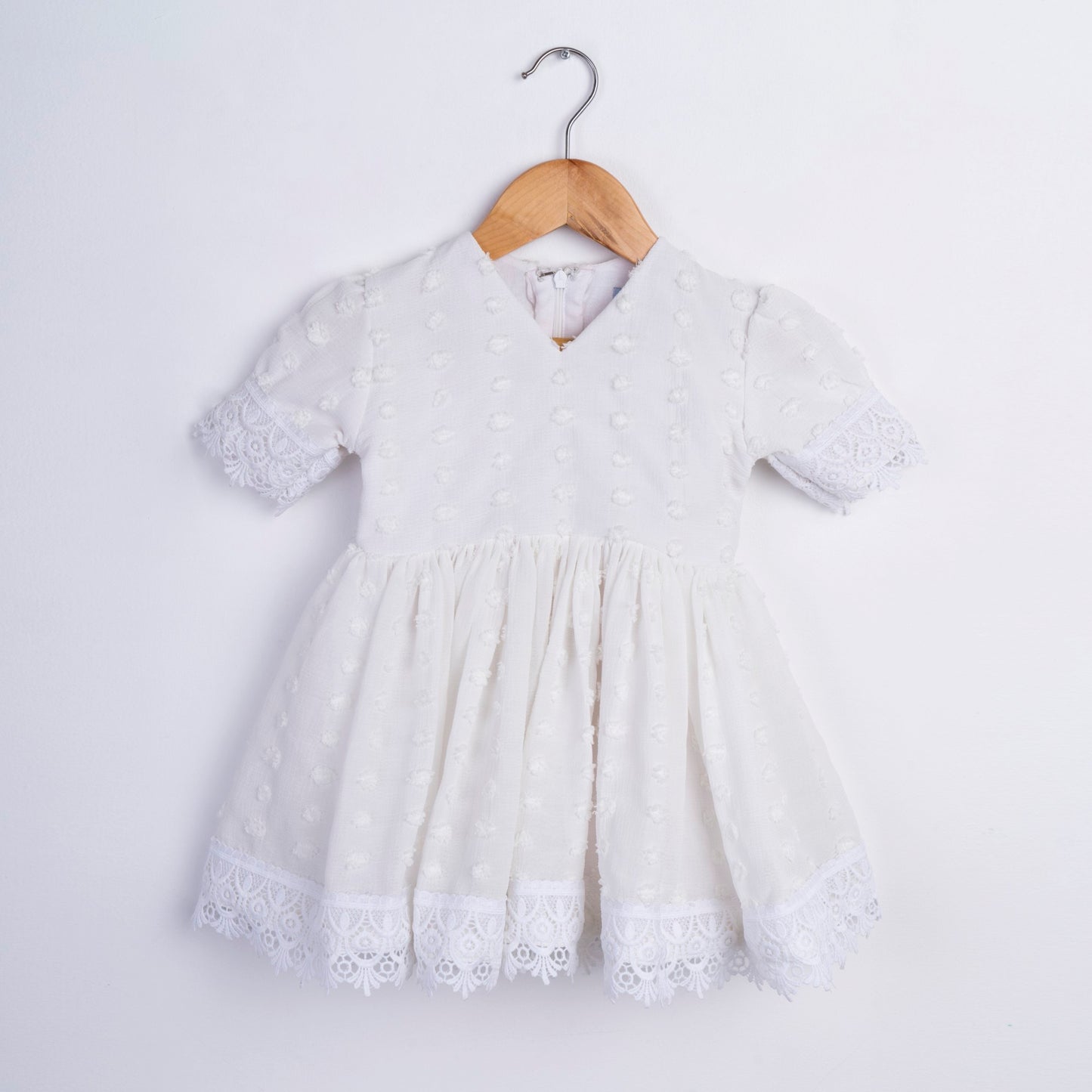 TEXTURED WHITE FROCK