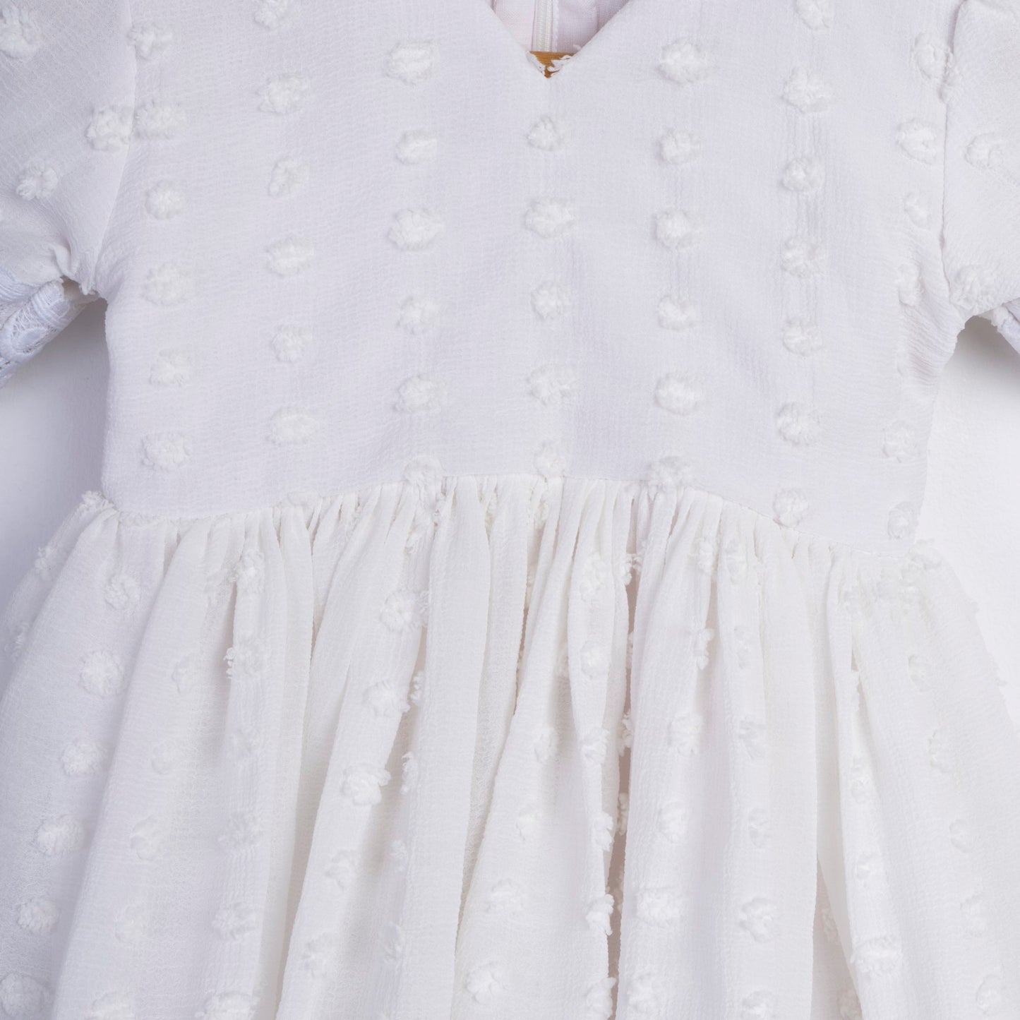 TEXTURED WHITE FROCK