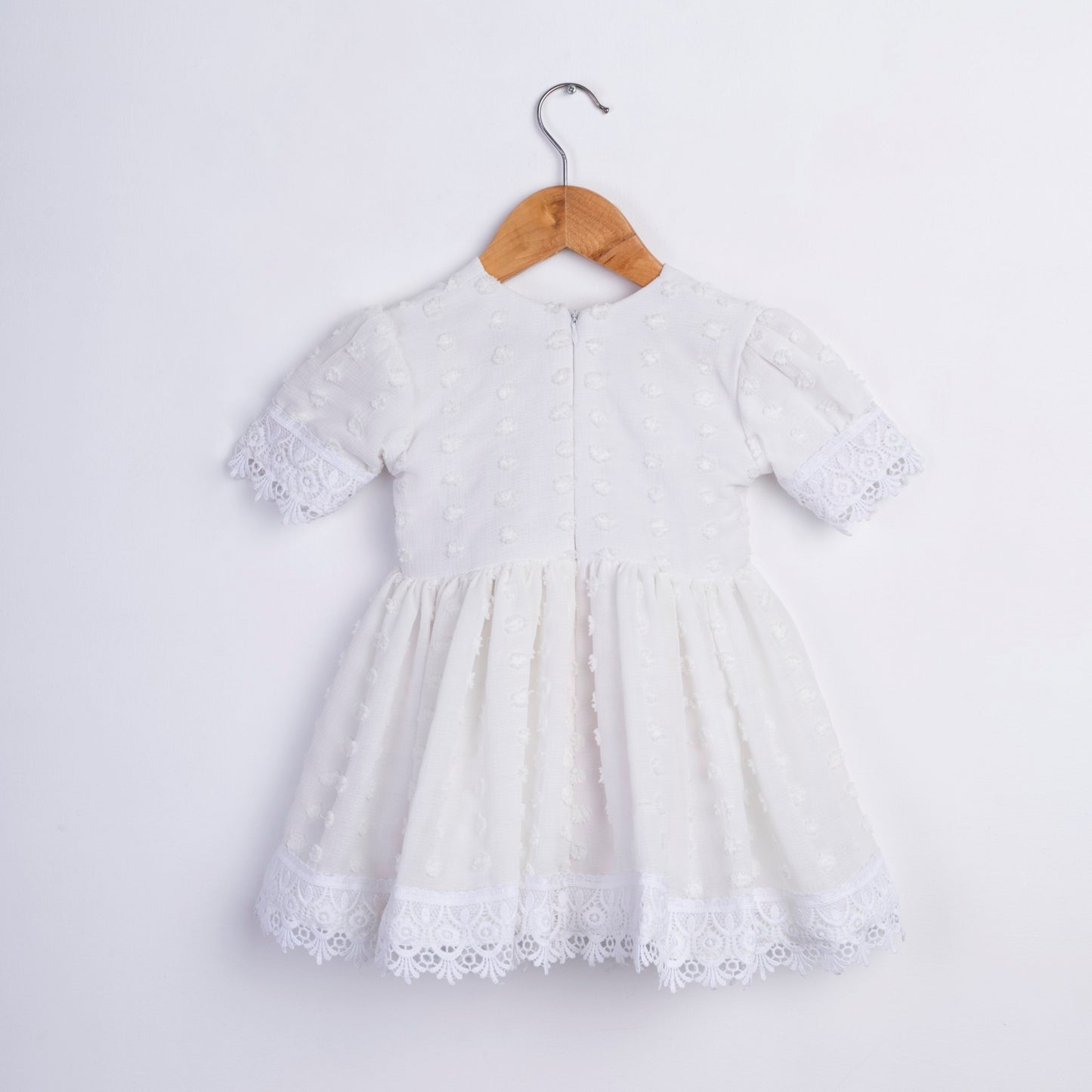 TEXTURED WHITE FROCK