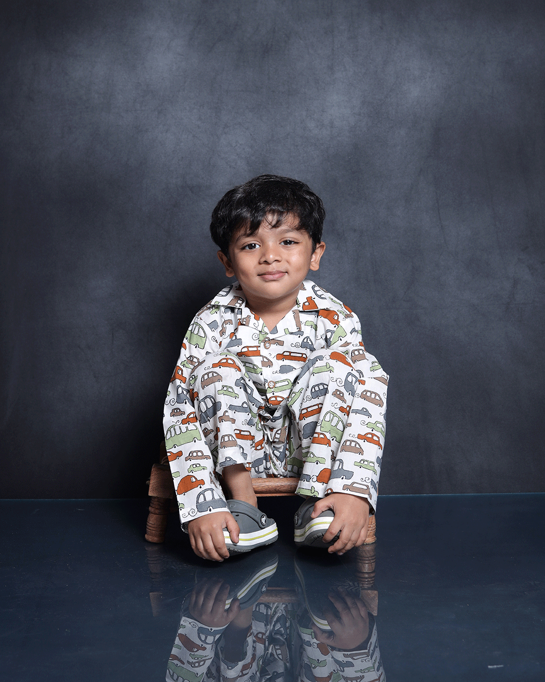 CARS PRINTED COTTON NIGHTSUIT