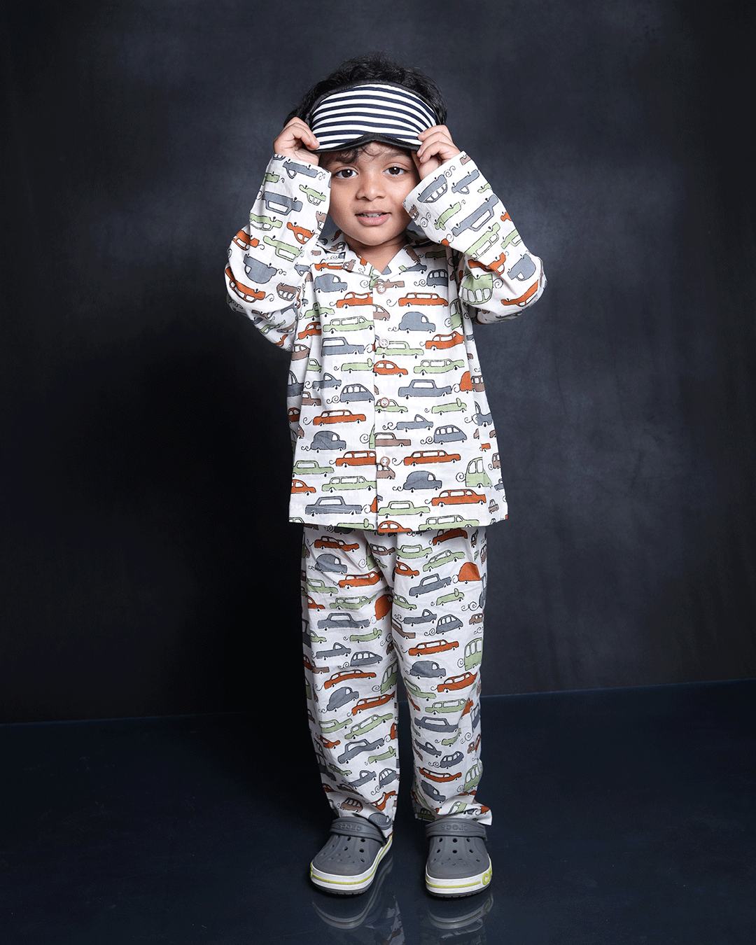 CARS PRINTED COTTON NIGHTSUIT