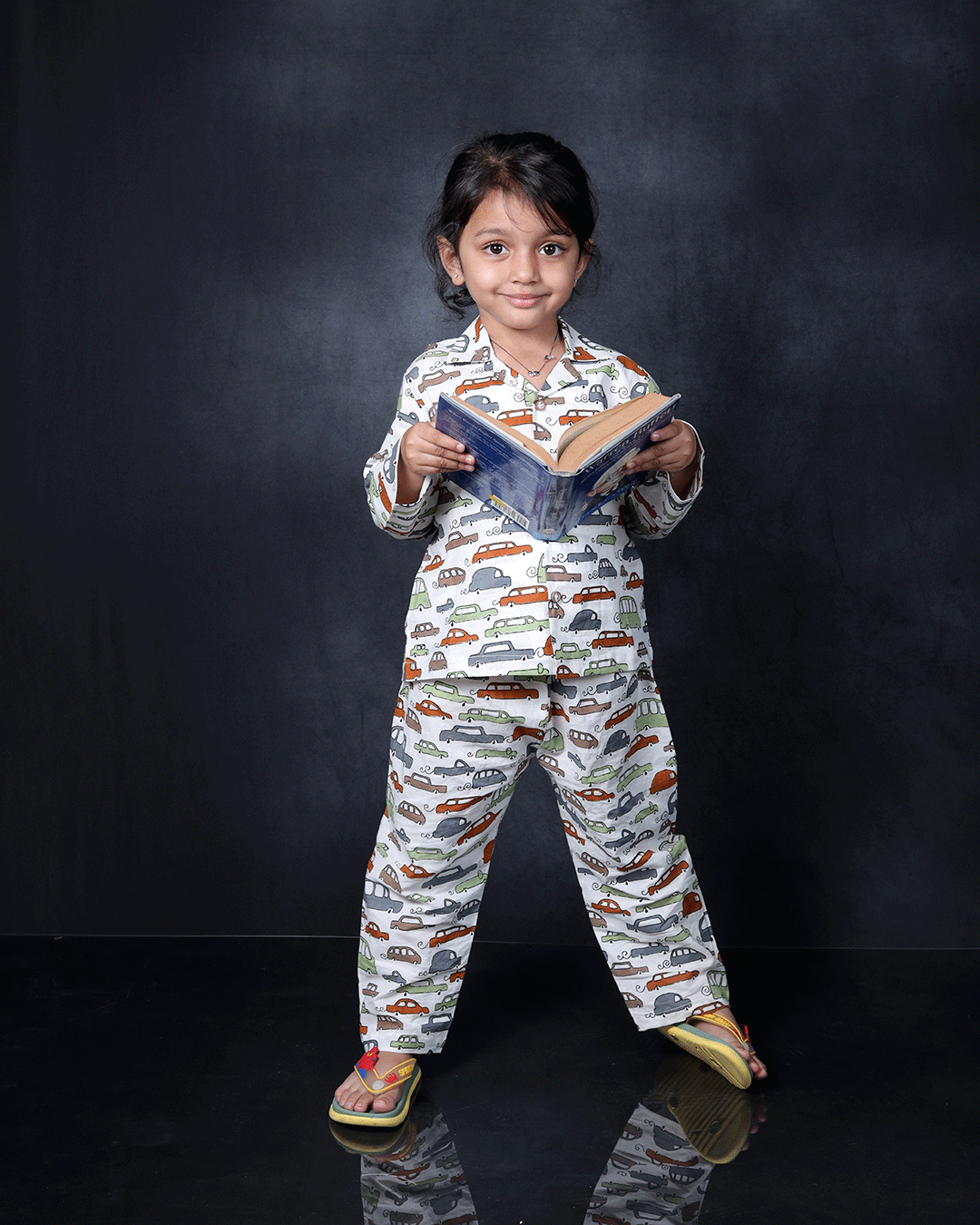 CARS PRINTED COTTON NIGHTSUIT