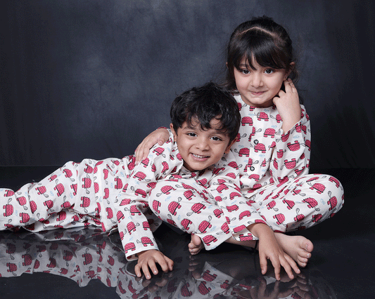 TORTOISE PRINTED COTTON NIGHTSUIT