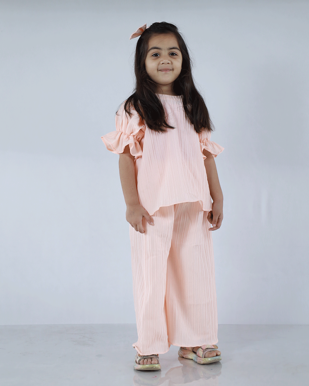 PEACH PINTUCKS
