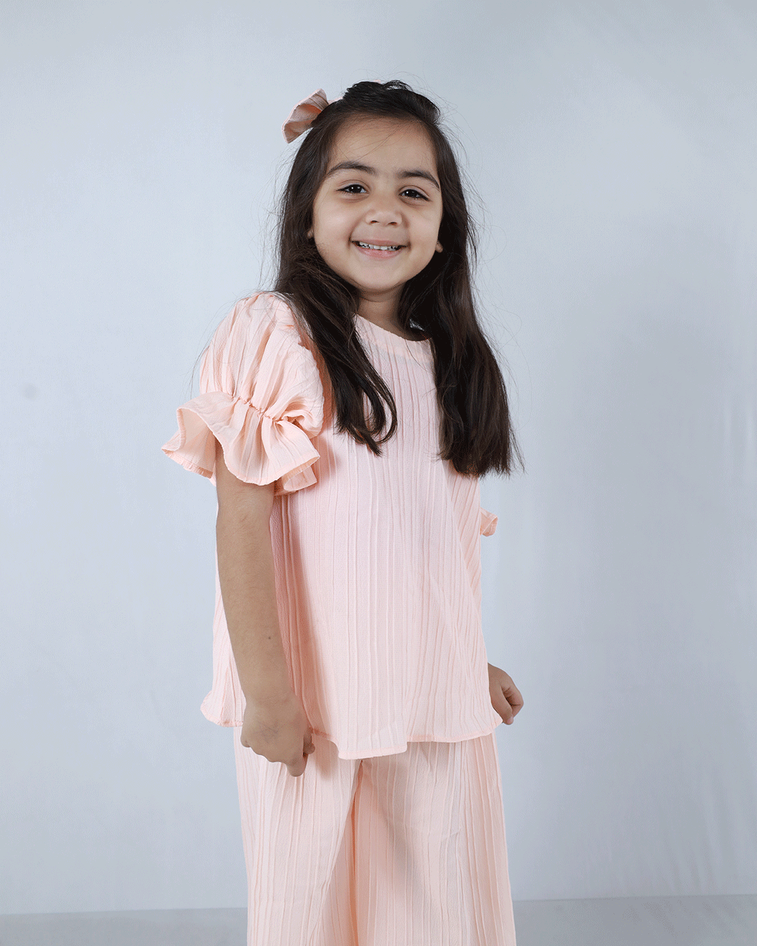 PEACH PINTUCKS