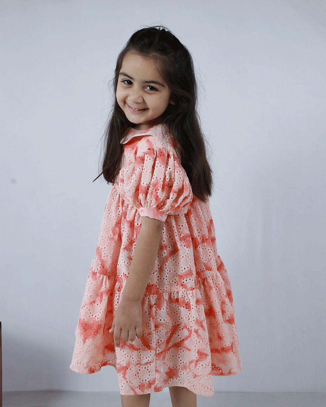 PEACH SCHIFFILI FROCK