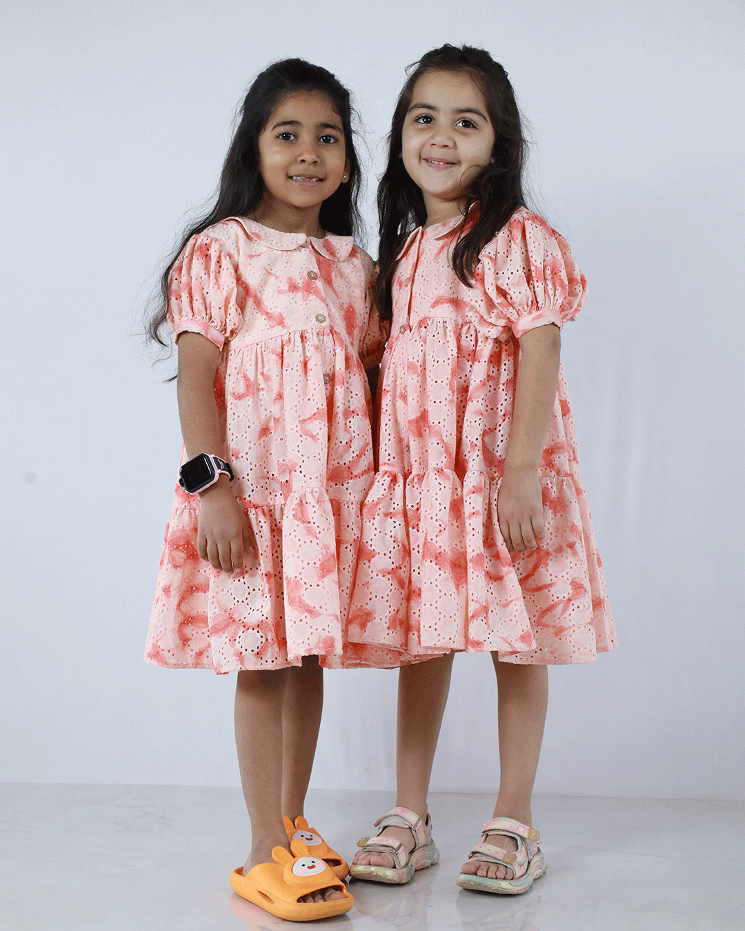 PEACH SCHIFFILI FROCK