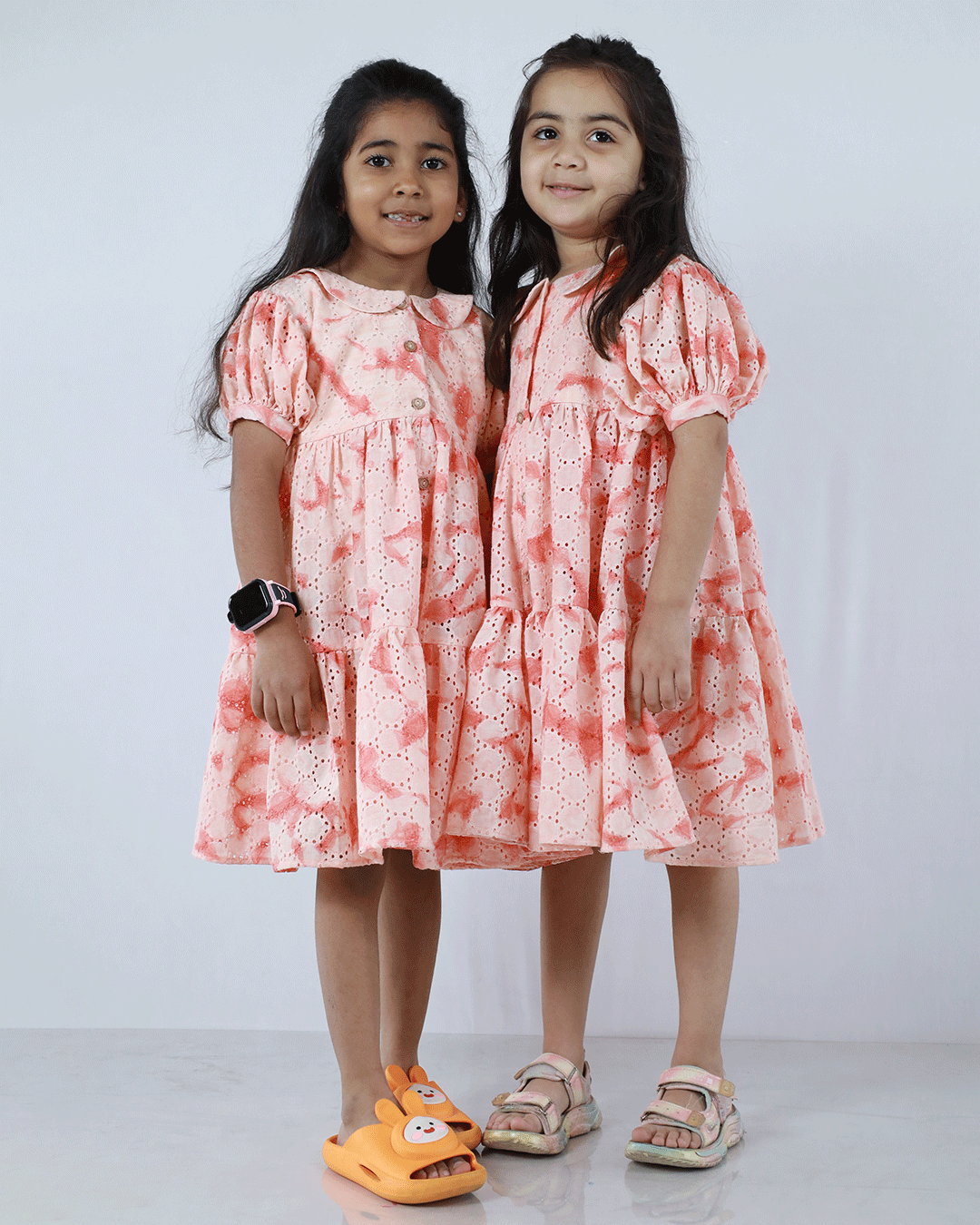 PEACH SCHIFFILI FROCK