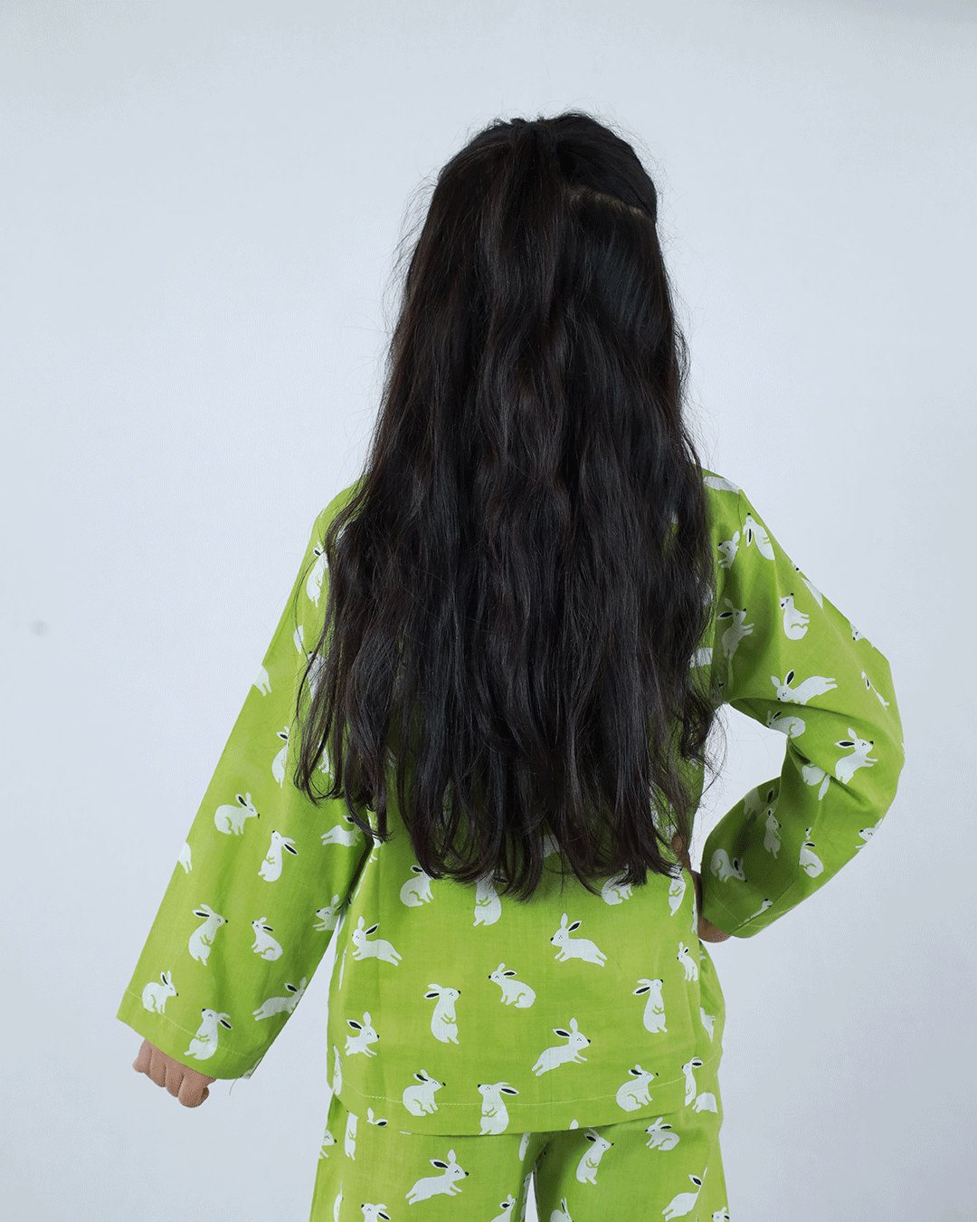 RABBIT PRINTED COTTON NIGHTSUIT