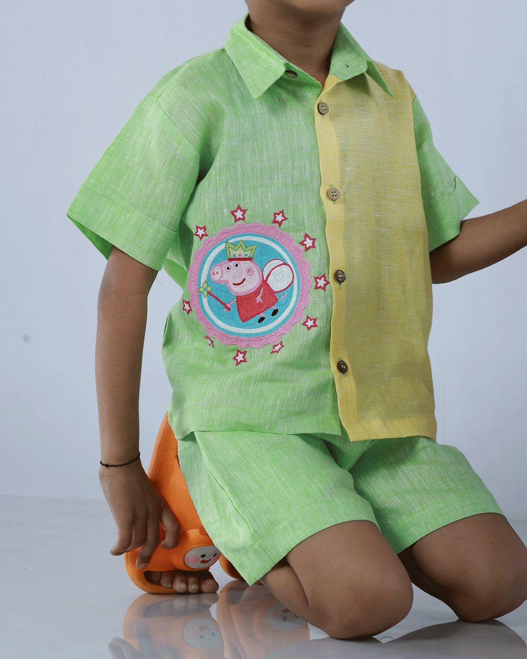 LINEN PEPPA PIG CO-ORD SET