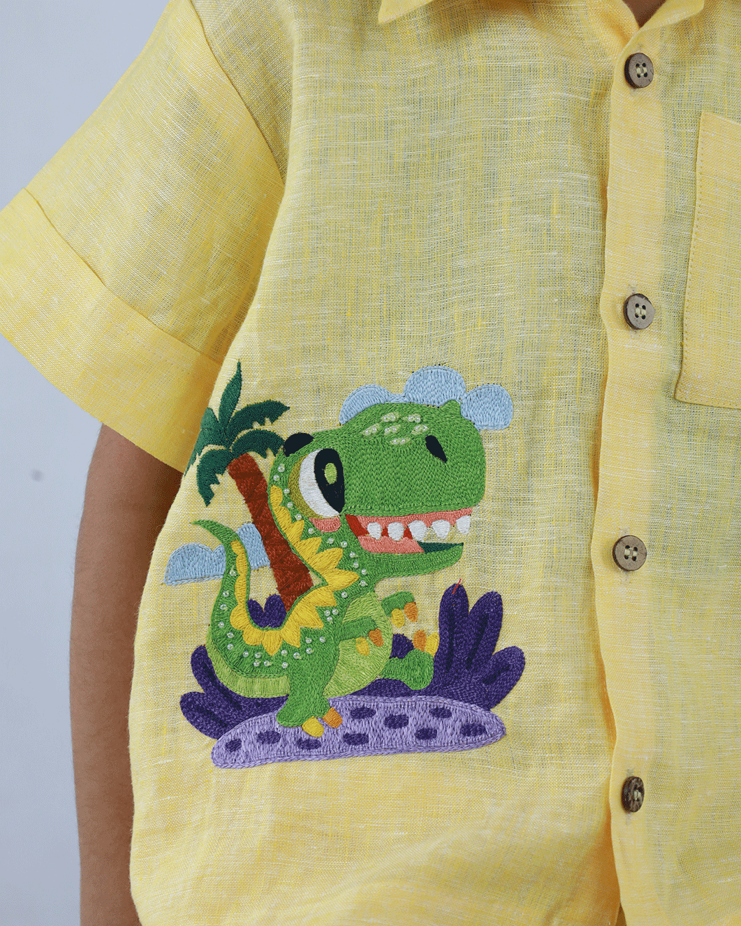 LINEN DINOSOUR CO-ORD SET