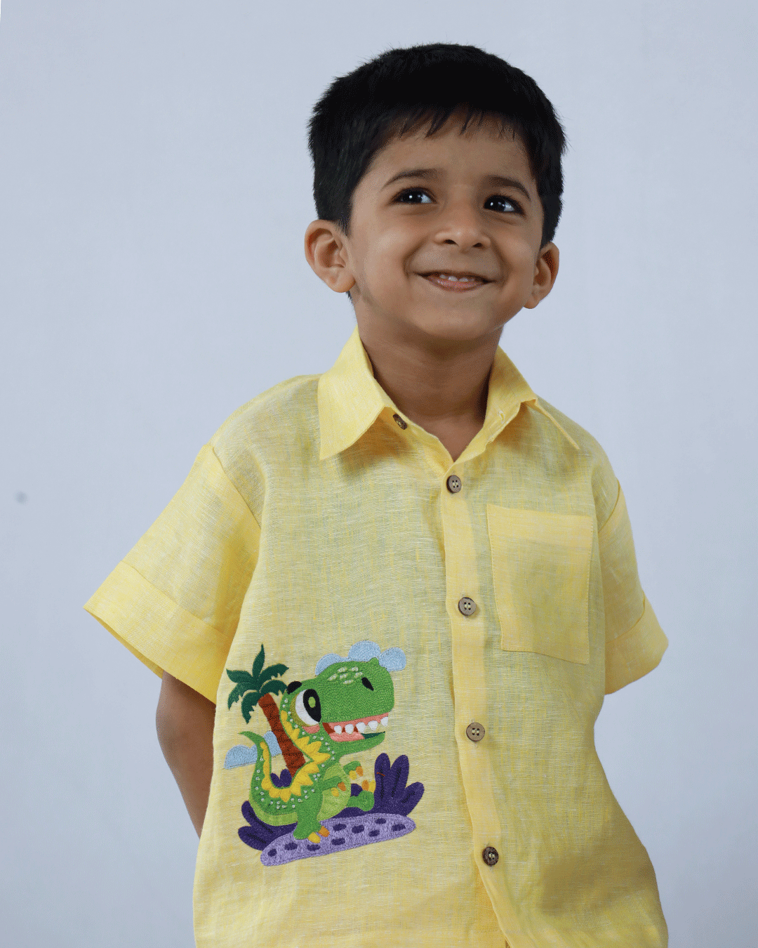 LINEN DINOSOUR CO-ORD SET