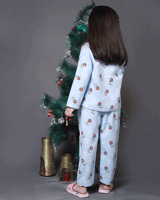 DOG PRINTED Flannel NIGHTSUIT