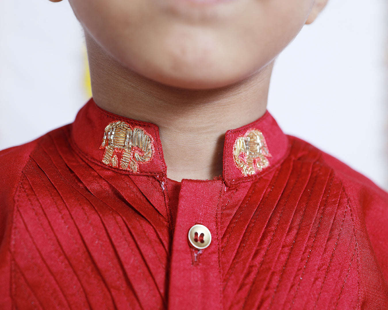 ELEGANT DEEP PINK BOY’S KURTA SET