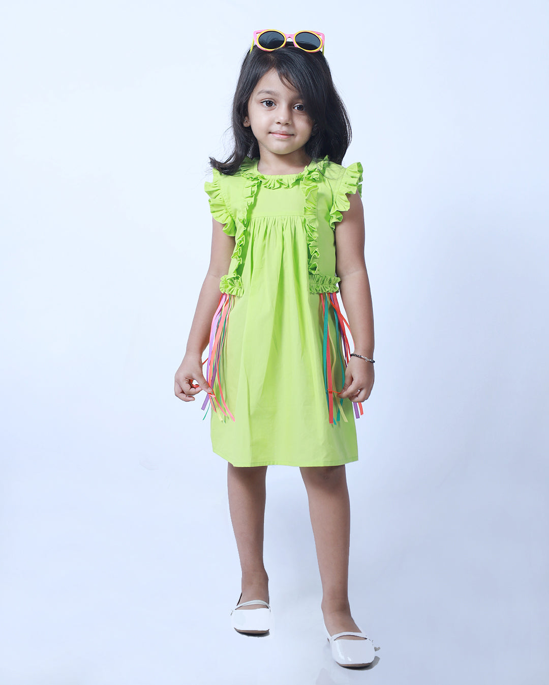 COTTON GREEN DRESS
