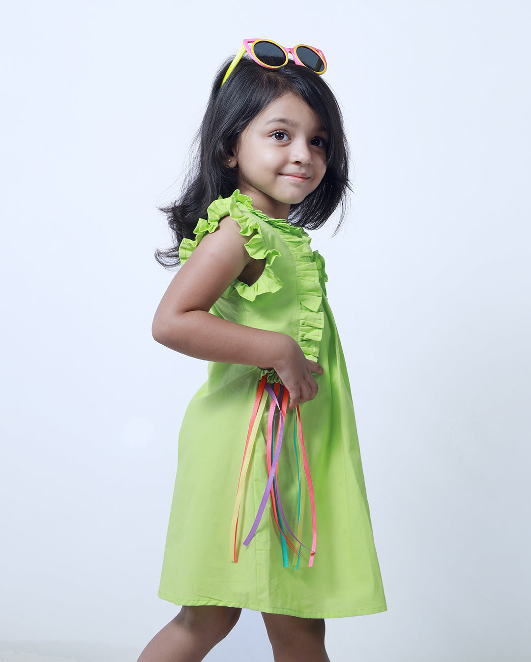 COTTON GREEN DRESS