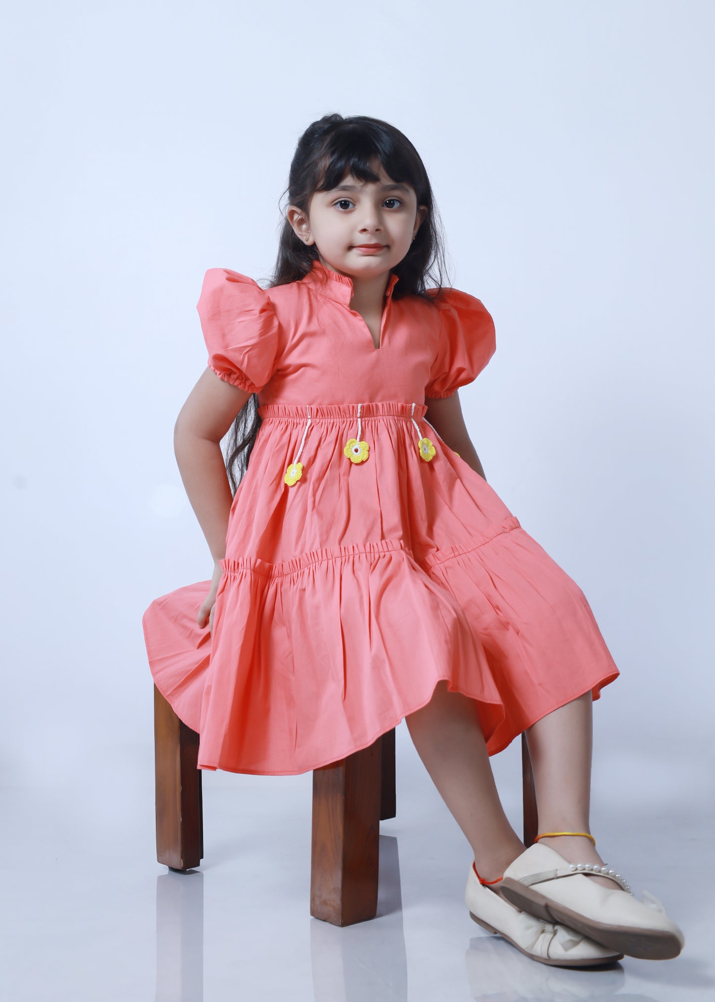 COTTON PEACH DRESS