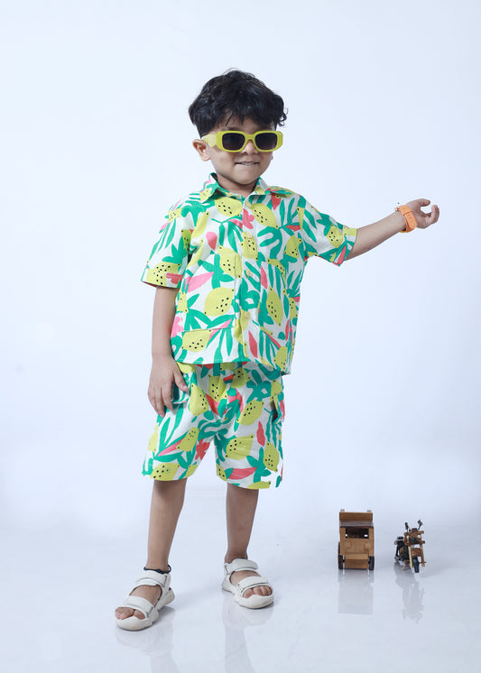 LEMON PRINTED CO-ORD SET