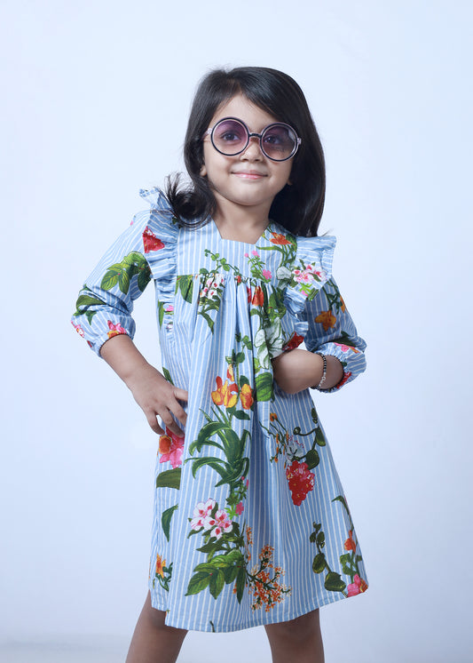 BLUE AND WHITE FROCK