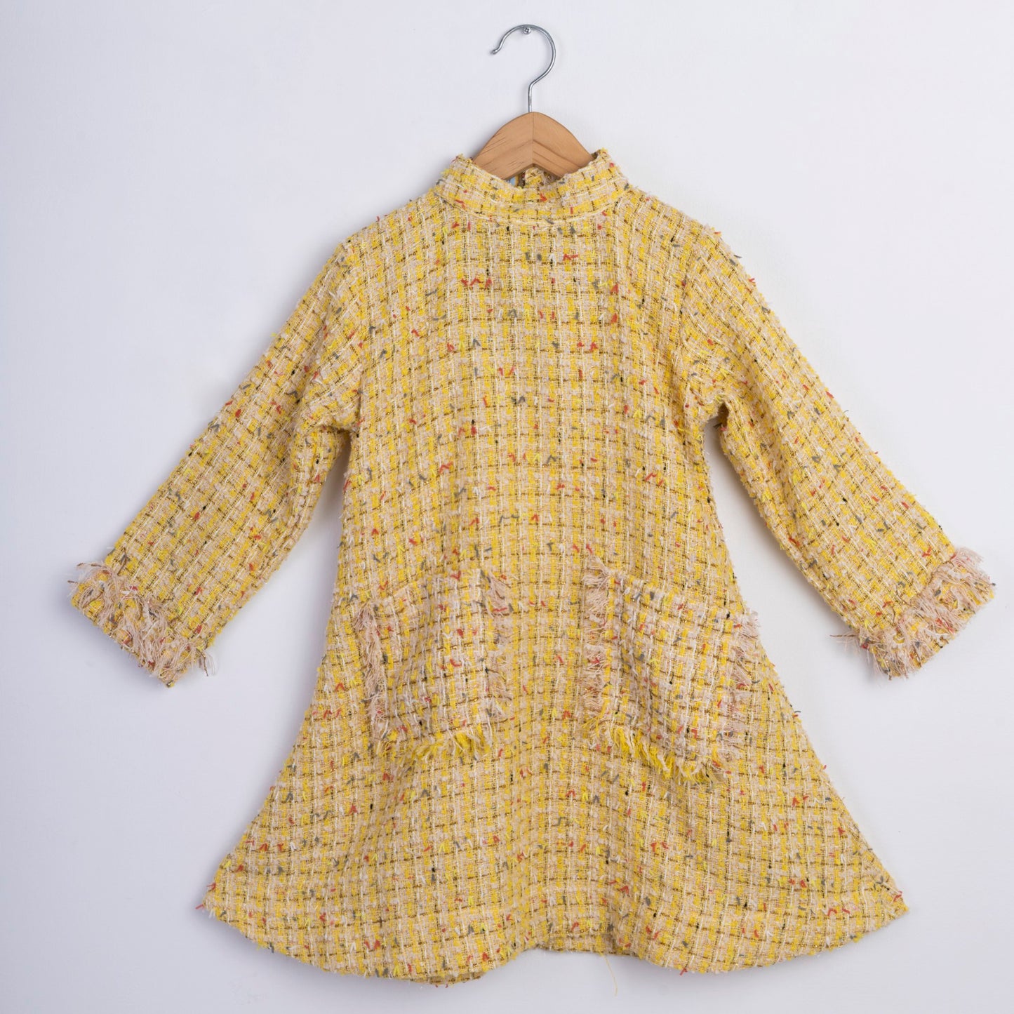 YELLOW TWEED FROCK