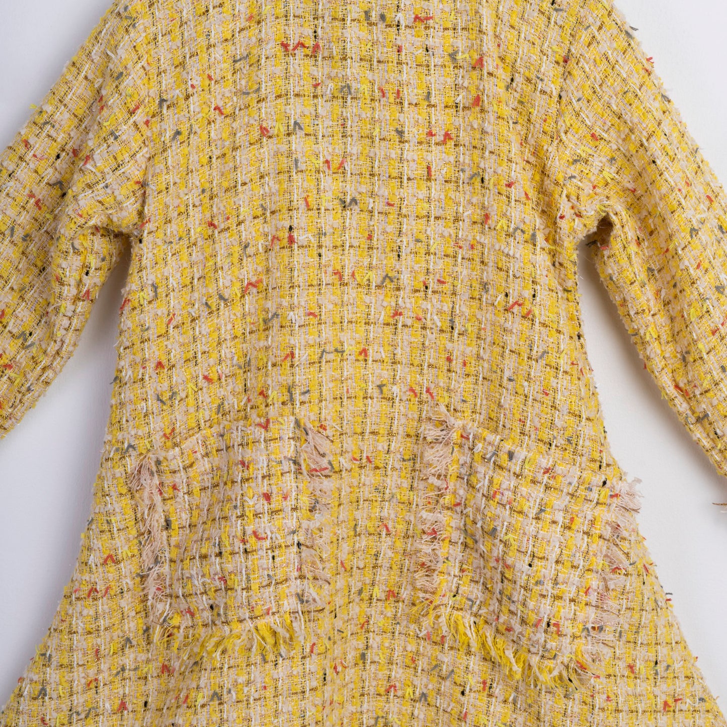 YELLOW TWEED FROCK