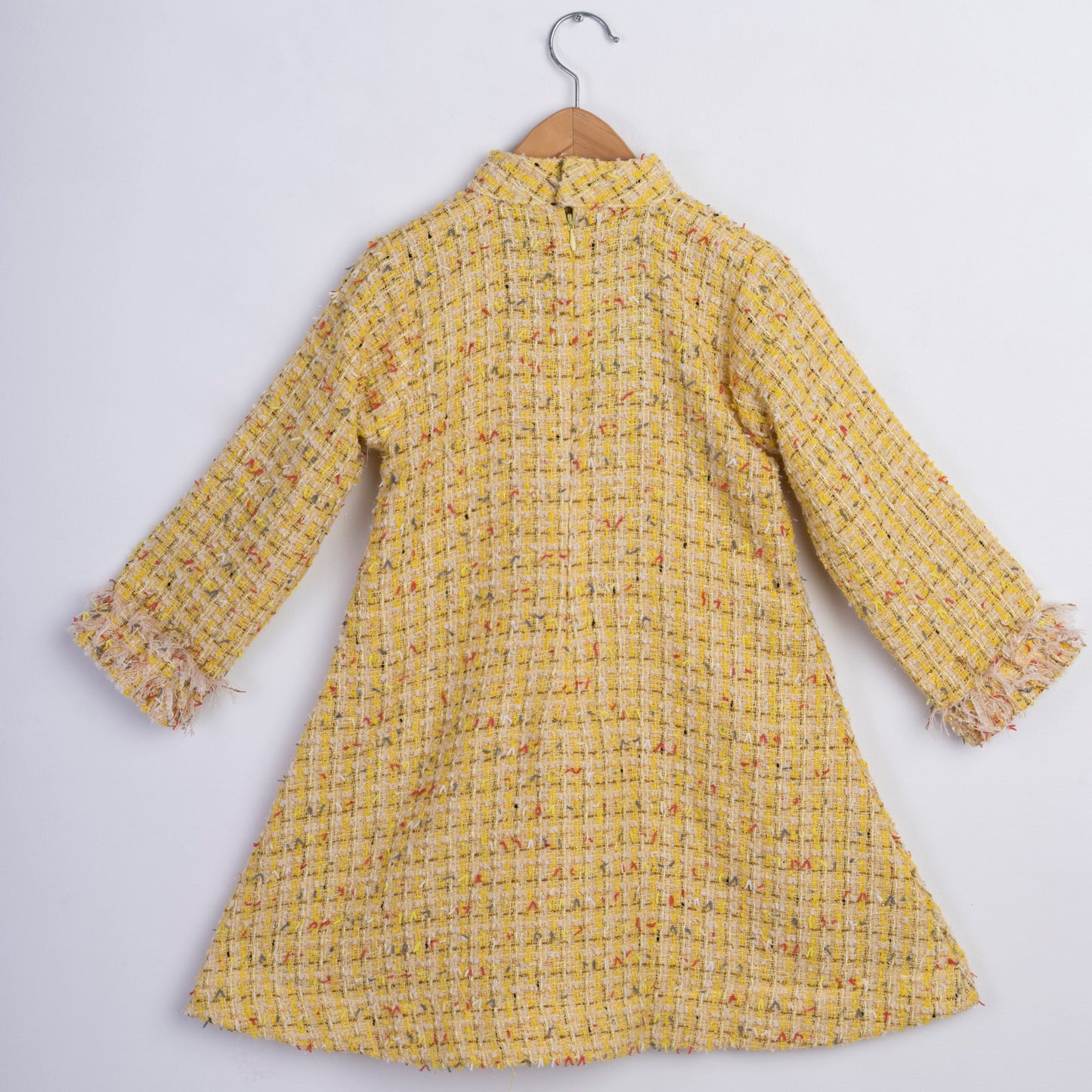 YELLOW TWEED FROCK