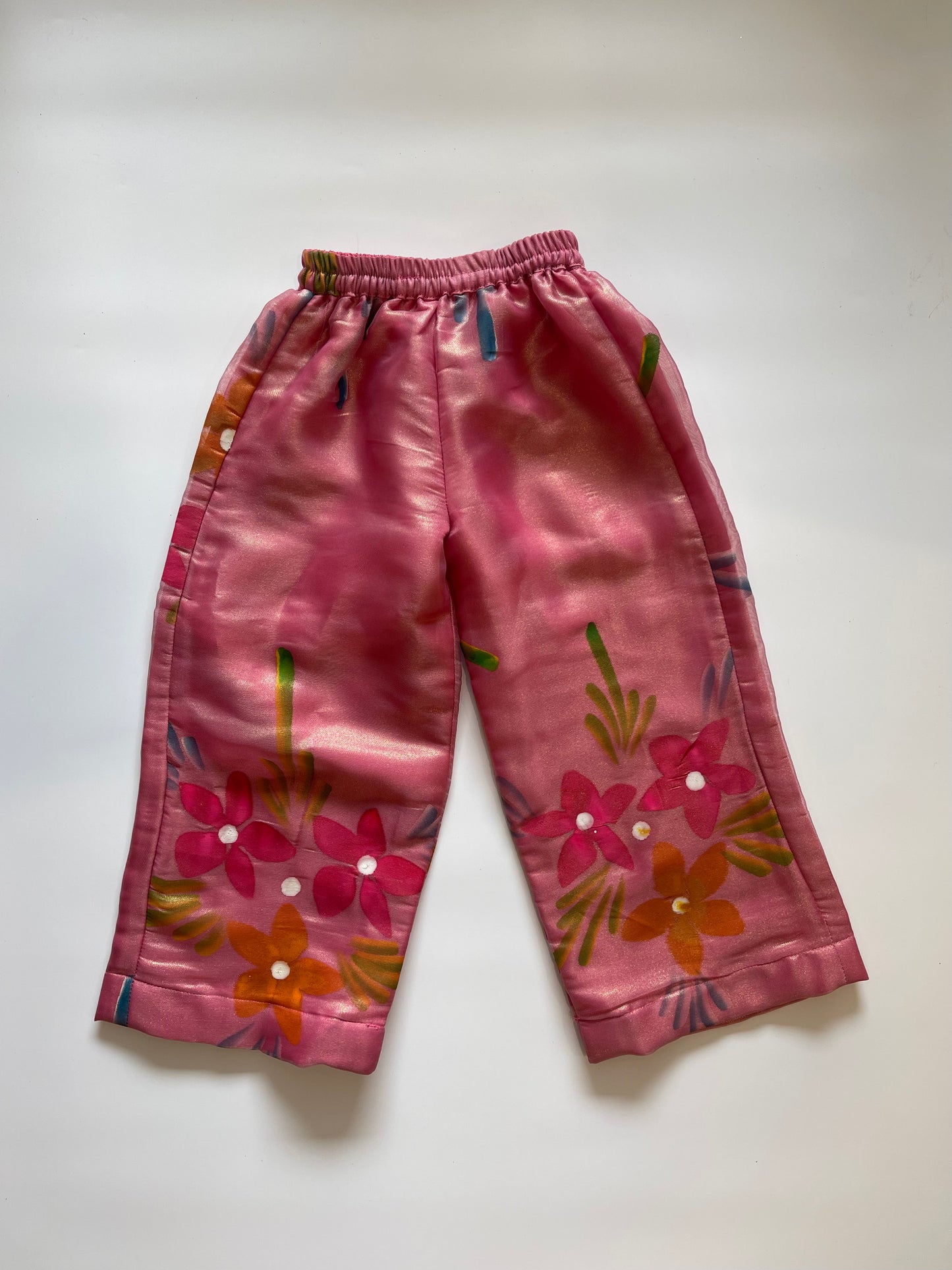 PEACH HAND-PAINTED CO-ORD SET
