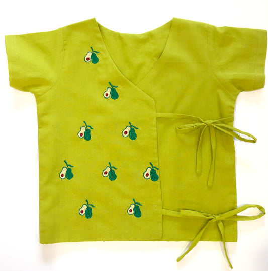 ANGRAKHA PATTERN EMBROIDERED JHABLA – NEW BORN