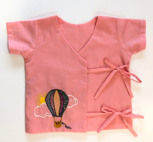 ANGRAKHA PATTERN EMBROIDERED JHABLA – NEW BORN