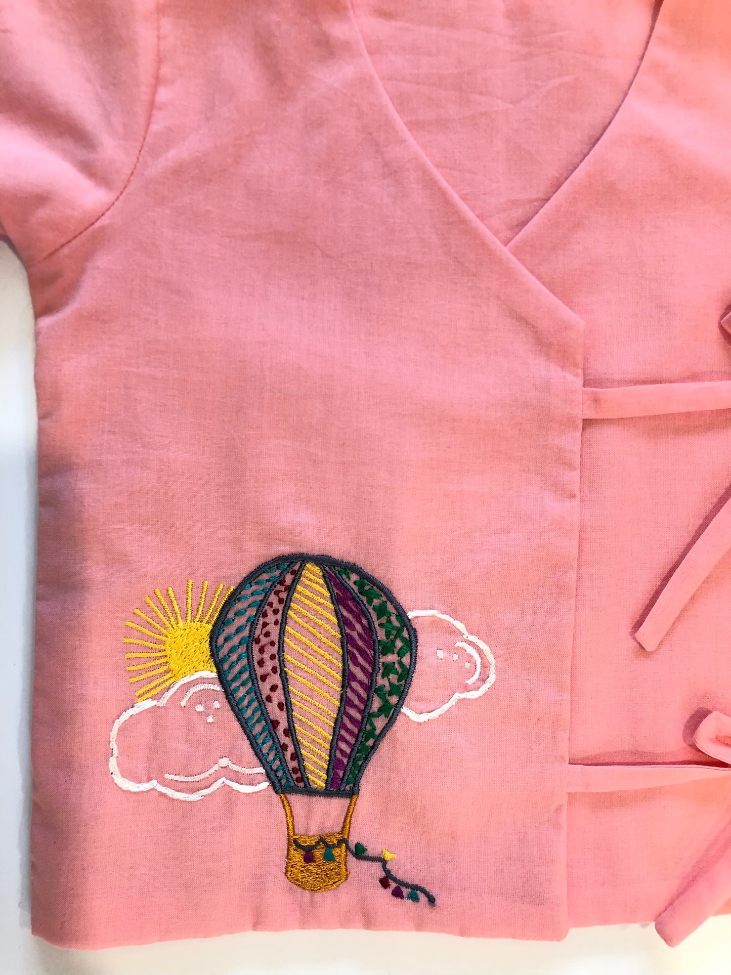 ANGRAKHA PATTERN EMBROIDERED JHABLA – NEW BORN