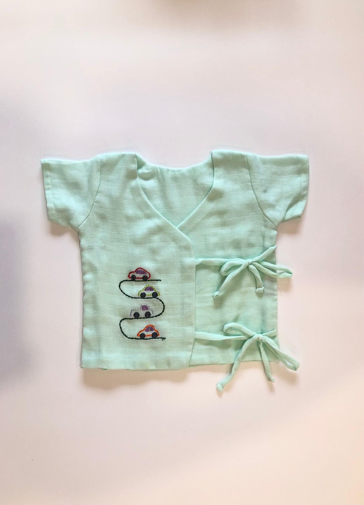 ANGRAKHA PATTERN EMBROIDERED JHABLA – NEW BORN