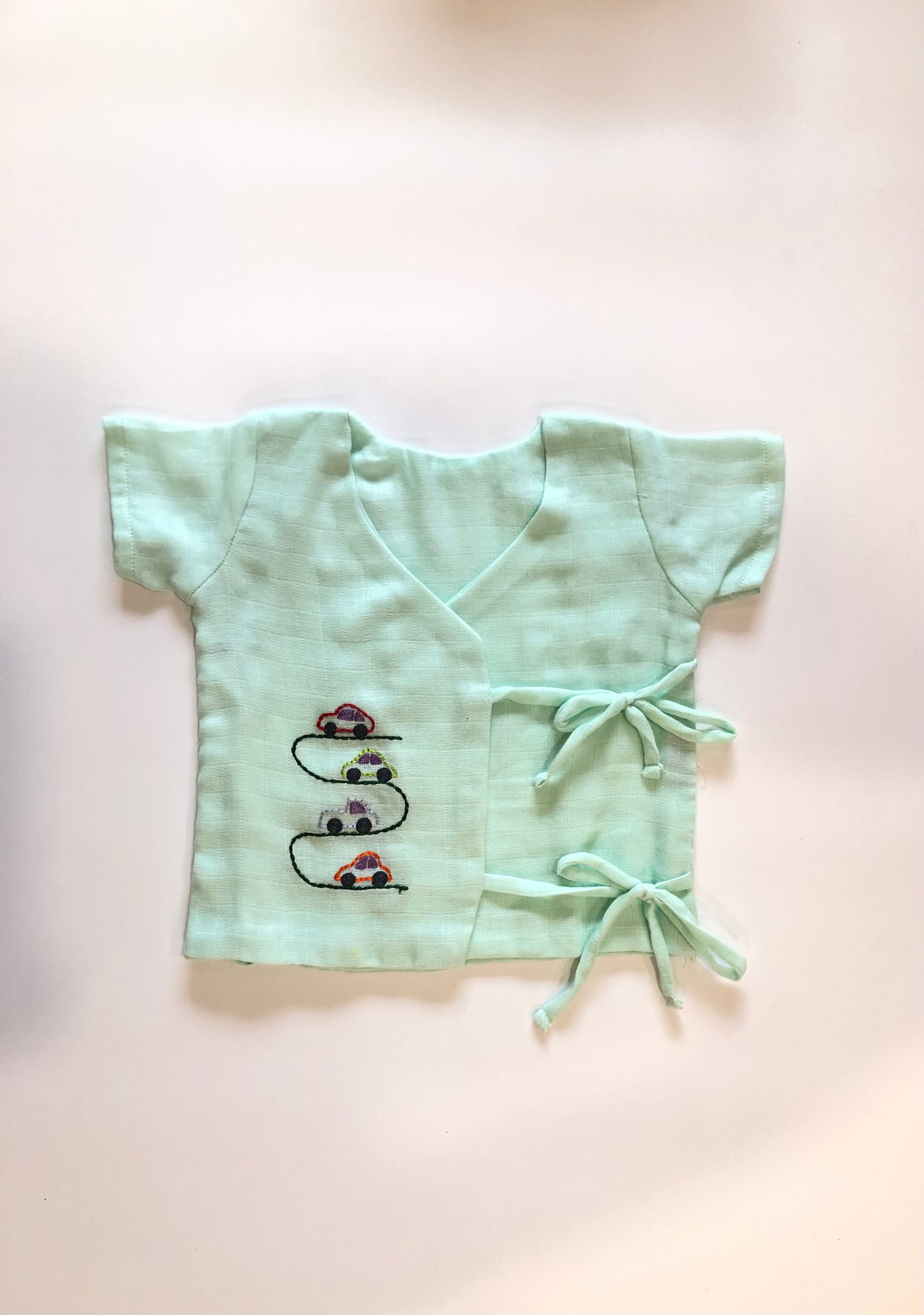 ANGRAKHA PATTERN EMBROIDERED JHABLA – NEW BORN