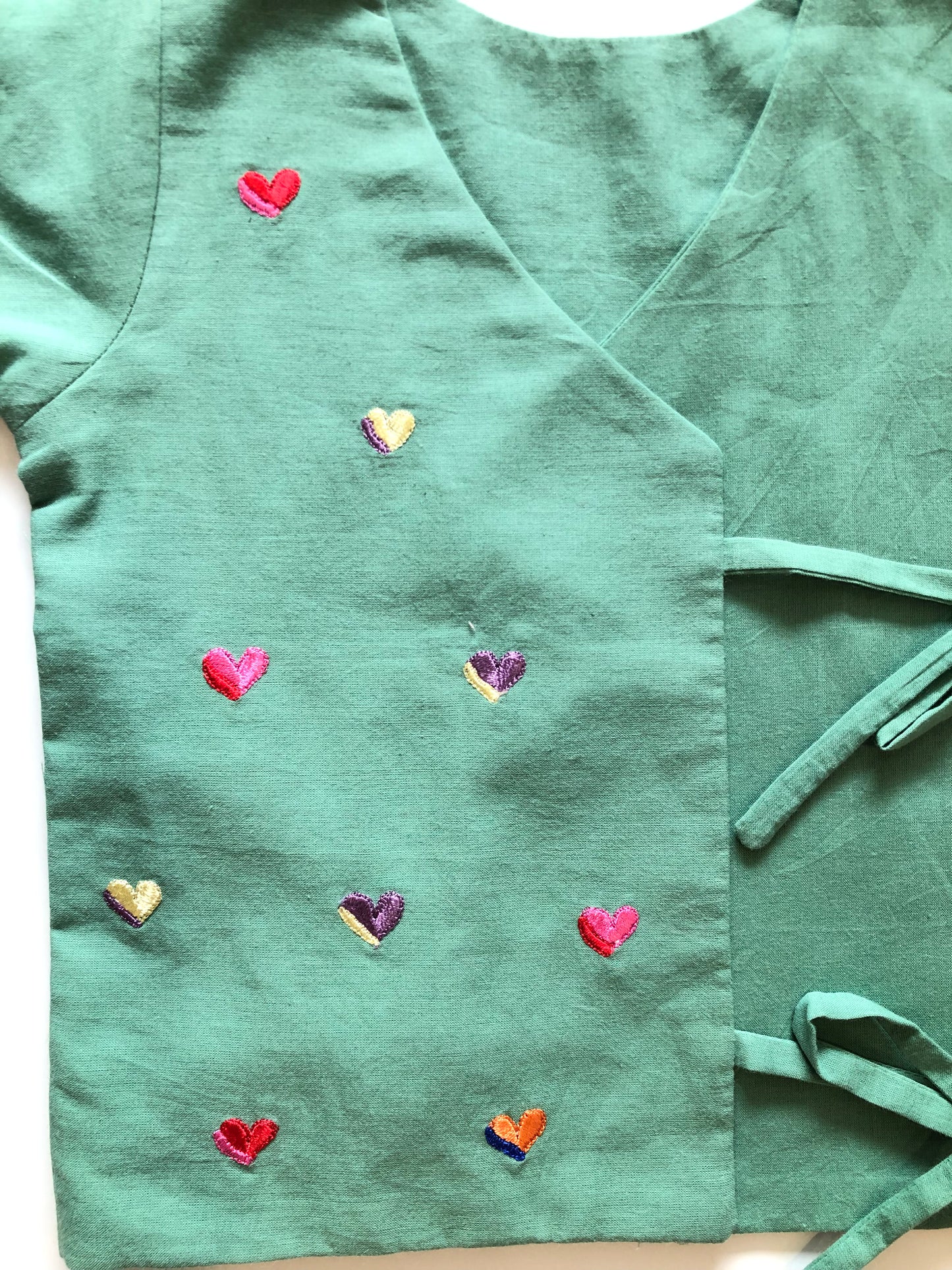 ANGRAKHA PATTERN EMBROIDERED JHABLA – NEW BORN