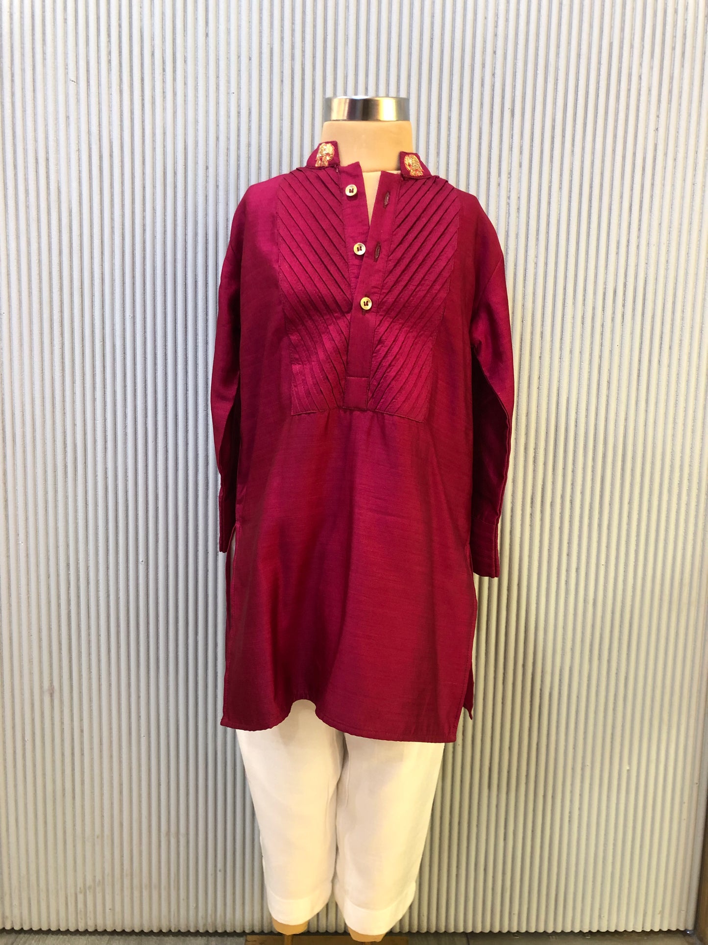 ELEGANT DEEP PINK BOY’S KURTA SET