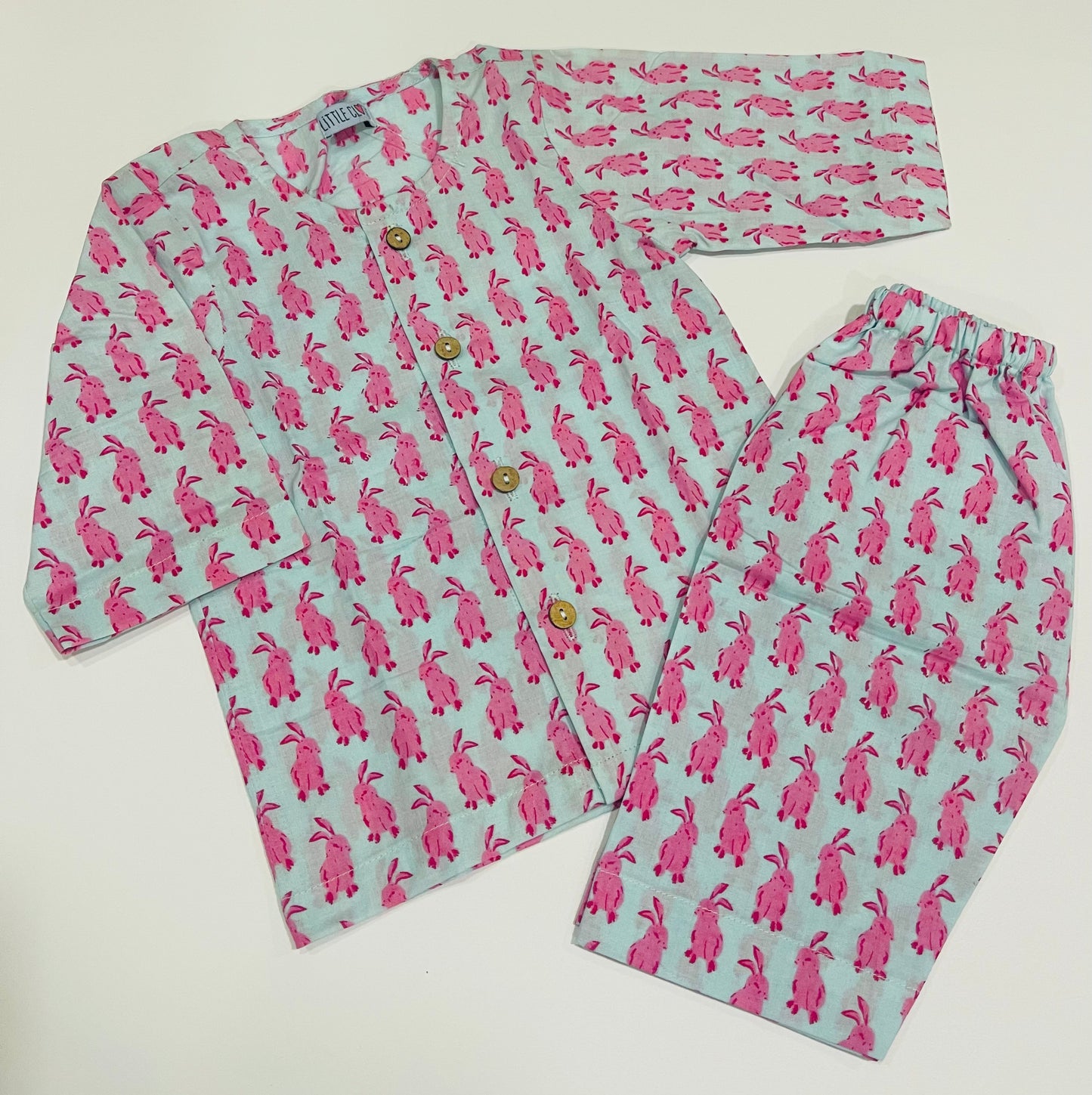 UNISEX COTTON CO-ORD SETS Print – Rabbits