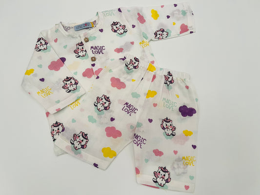 MUSLIN COORDSETS Print – Unicorn