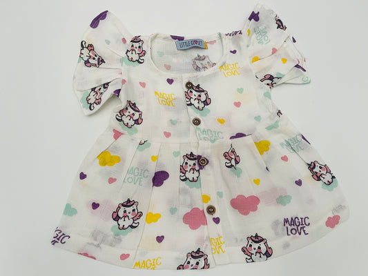 MUSLIN FROCK Print – Unicorn