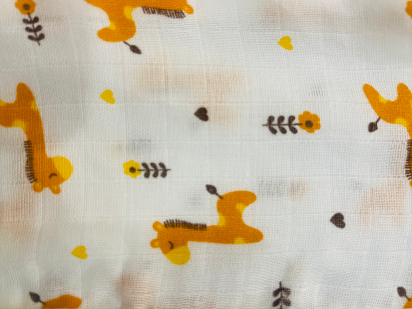 MUSLIN BUTTON JHABLA – NEW BORN -Print Giraffe