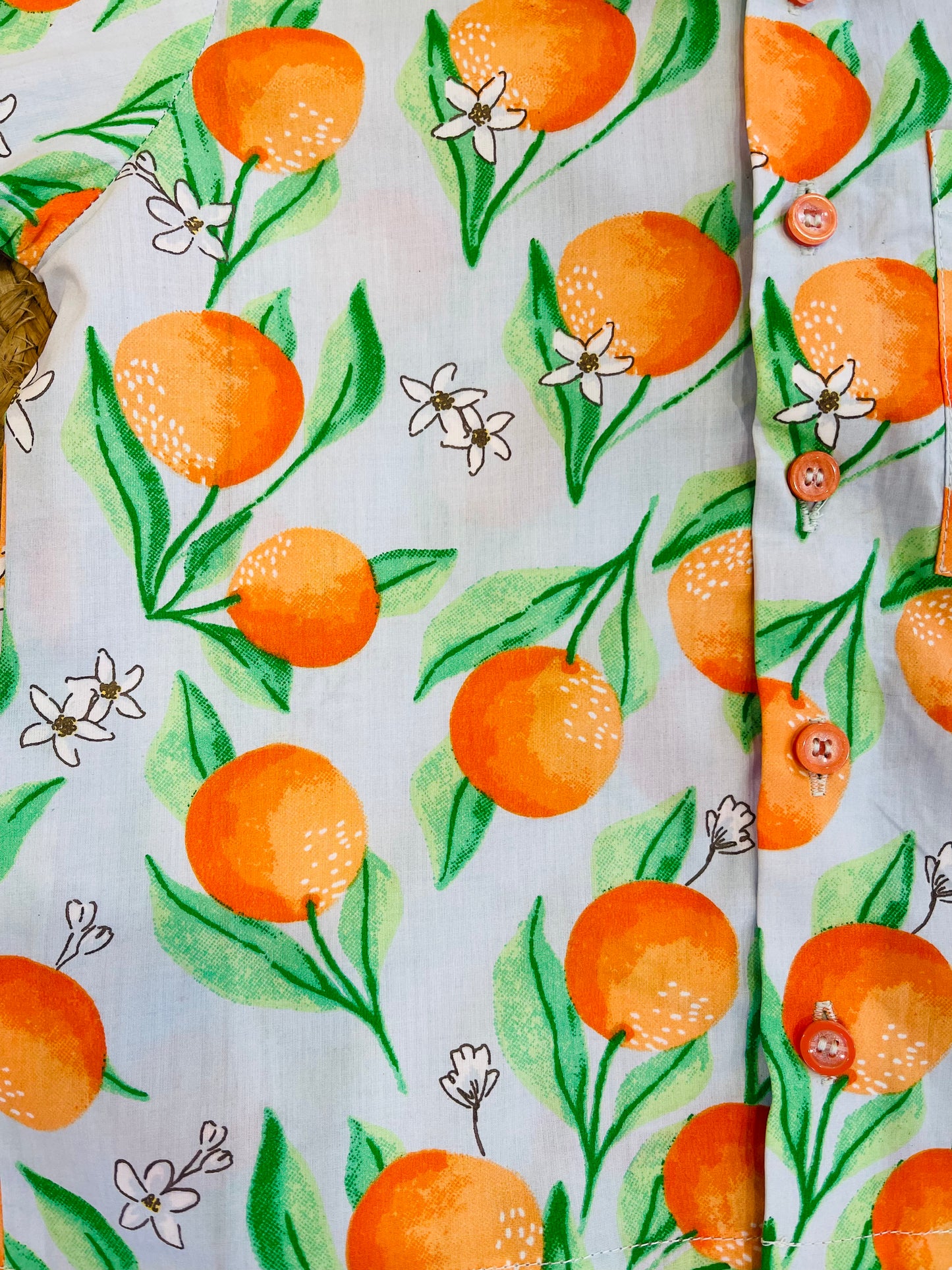 ORANGE PRINTED SHIRT