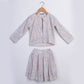WHITE TWEED JACKET AND SKIRT SET
