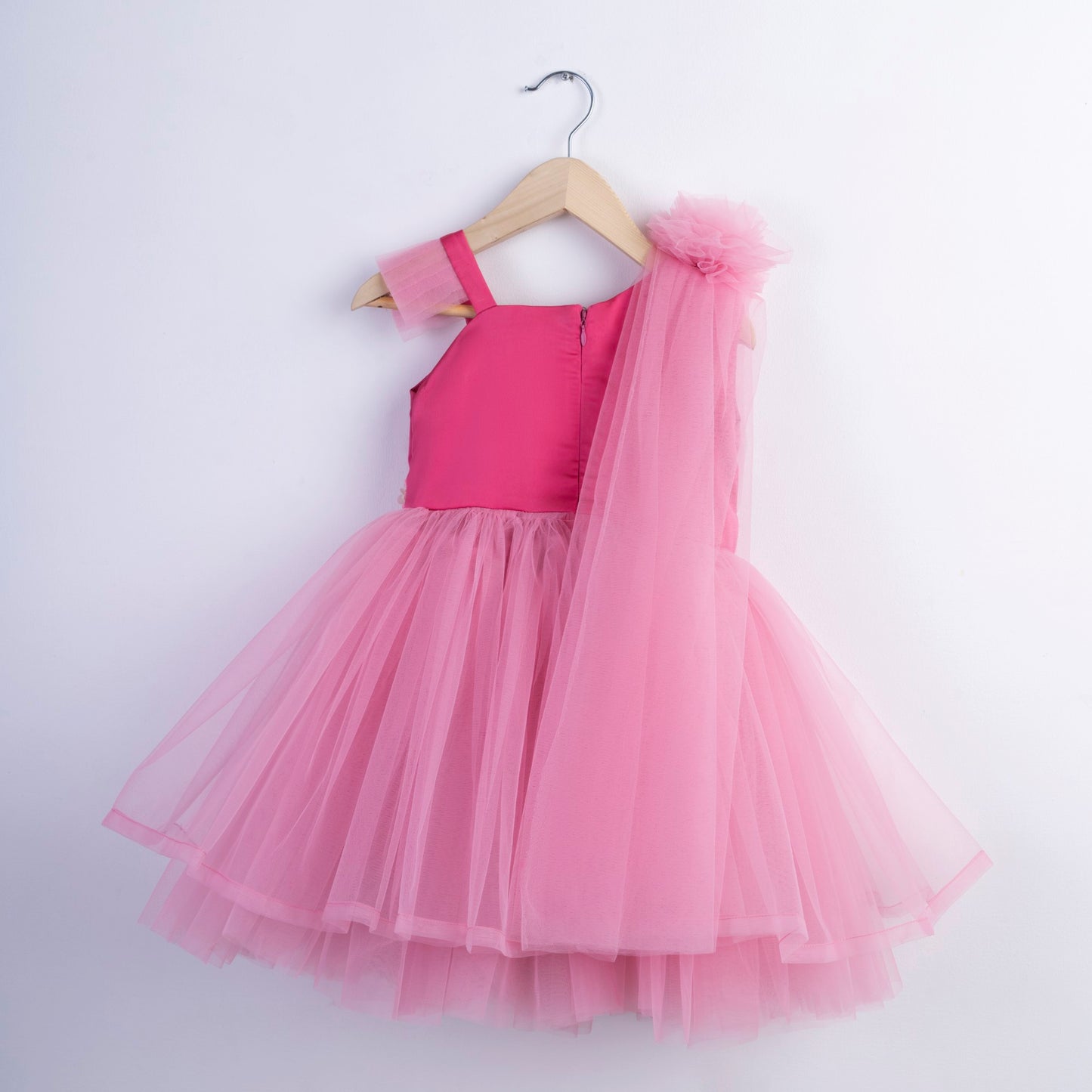 PINK TWRIL AND TRAIL FROCK