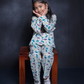 DINOSAUR PRINTED COTTON NIGHTSUIT