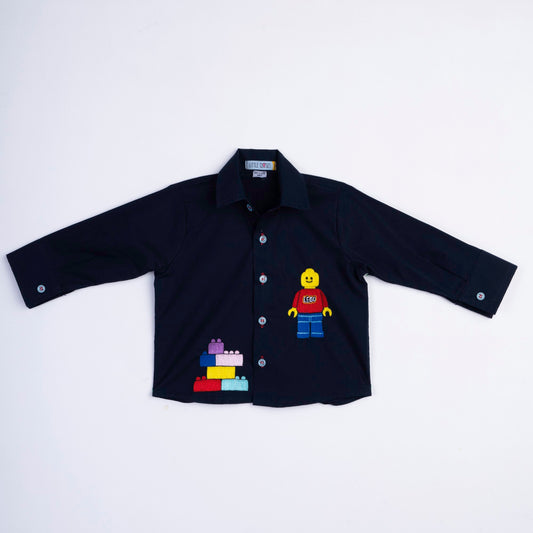 LEGO EMBROIDERED NAVY SHIRT
