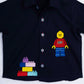 LEGO EMBROIDERED NAVY SHIRT