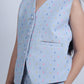 POWDER BLUE VEST COAT SET