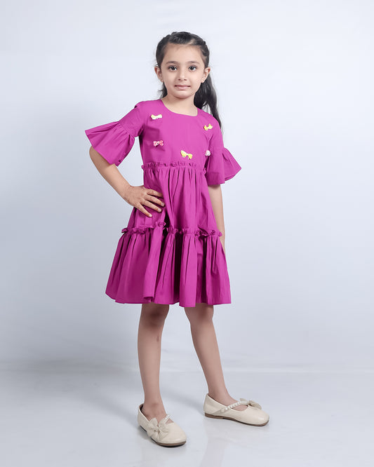 TWO TIER FLARE DRESS