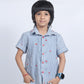 BLUE STRIPED CHERRY SHIRT