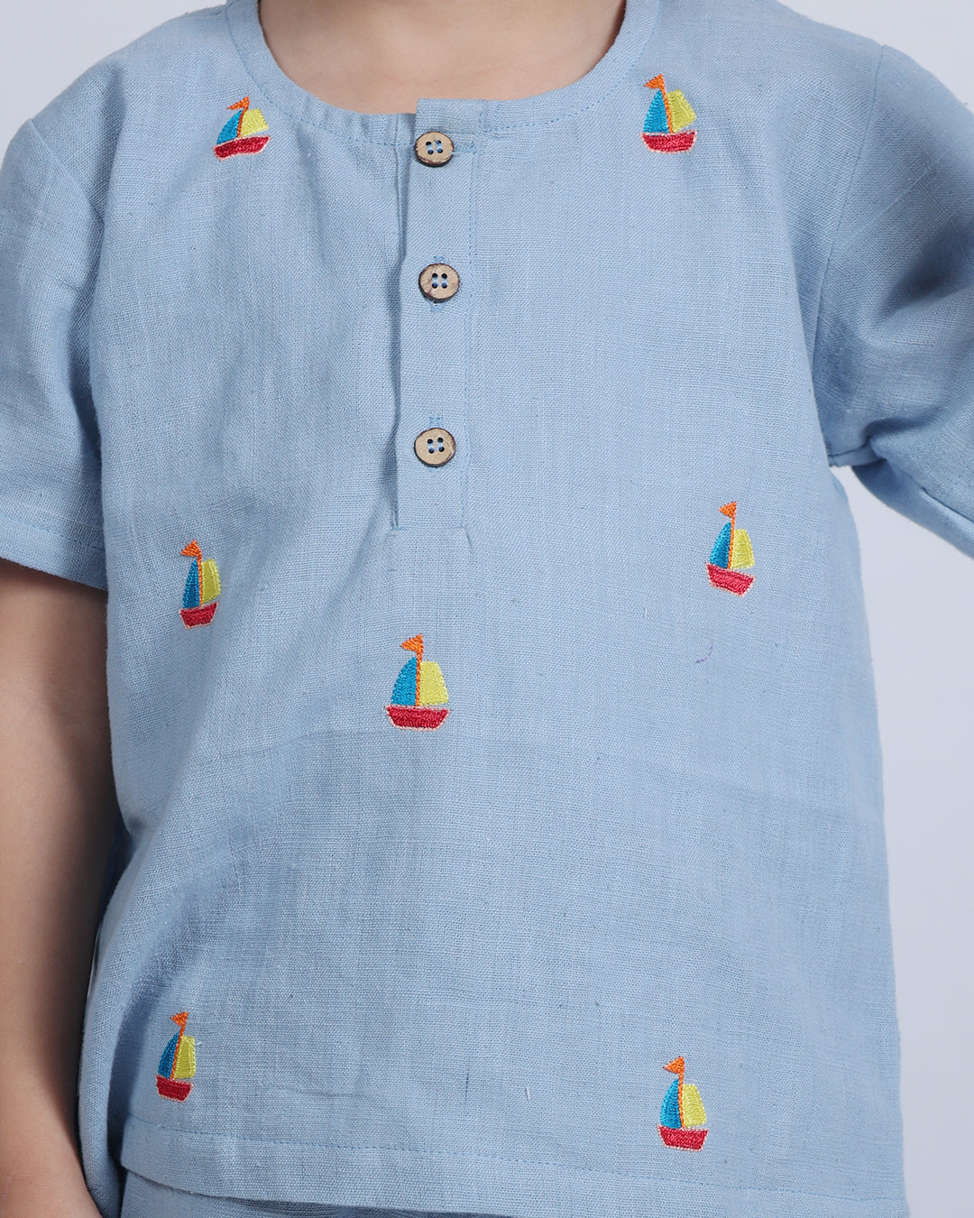 POWDER BLUE BOAT CO-ORD SET