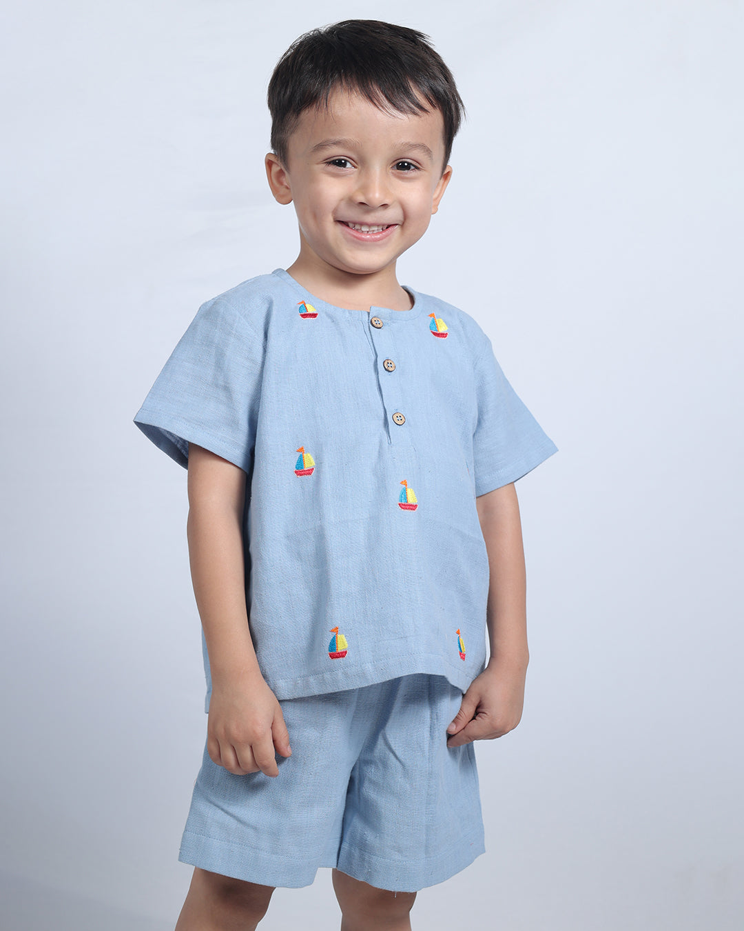 POWDER BLUE BOAT CO-ORD SET