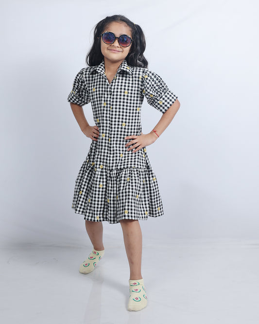 SUNNY CHECKS DRESS